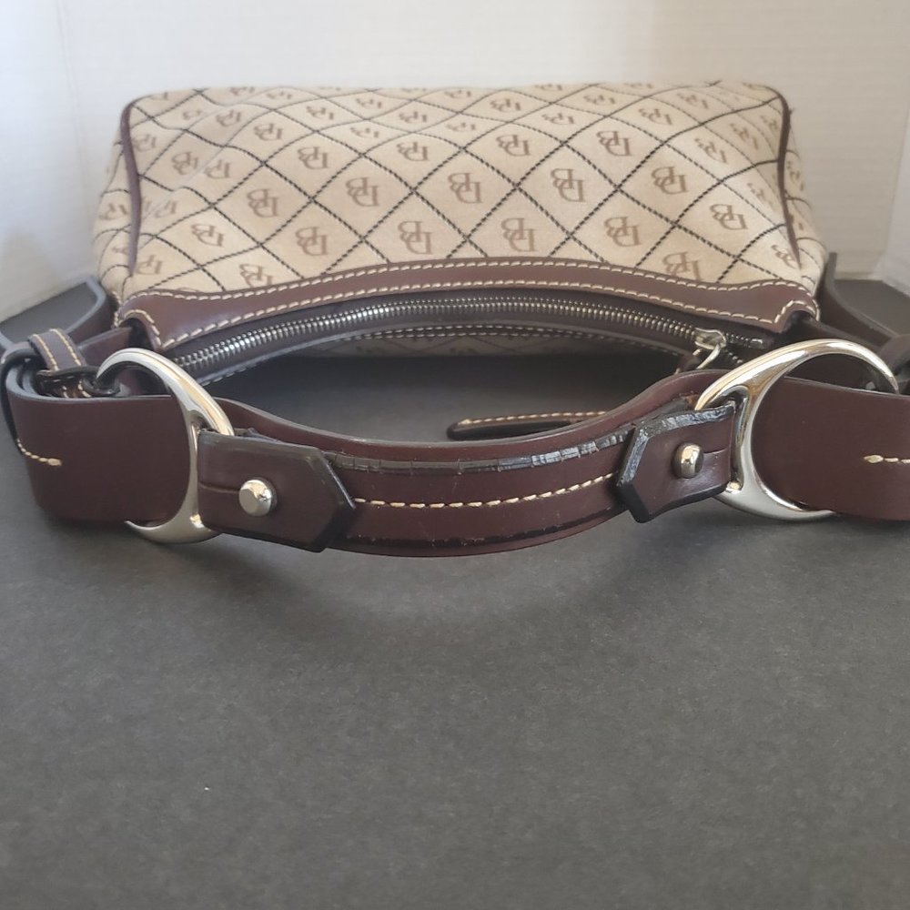 Dooney & Bourke Tan/Brown Signature Bag Like New! - Picture 5 of 10